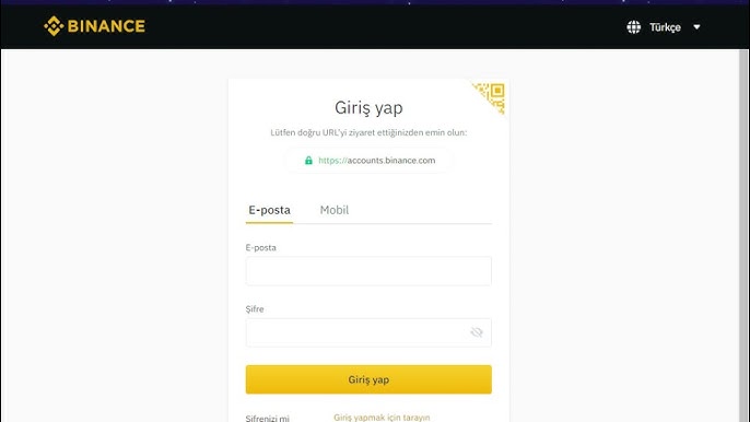 binance şifre değiştirme