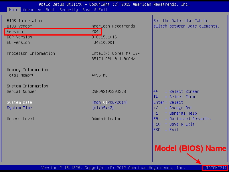 bios versiyon öğrenme