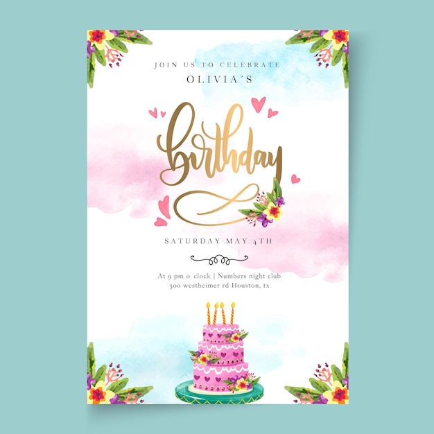 birthday announcement template