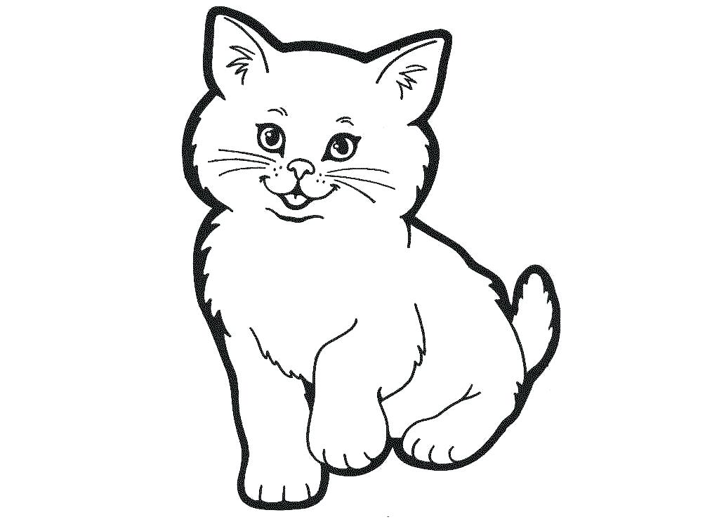 black and white cat clip art