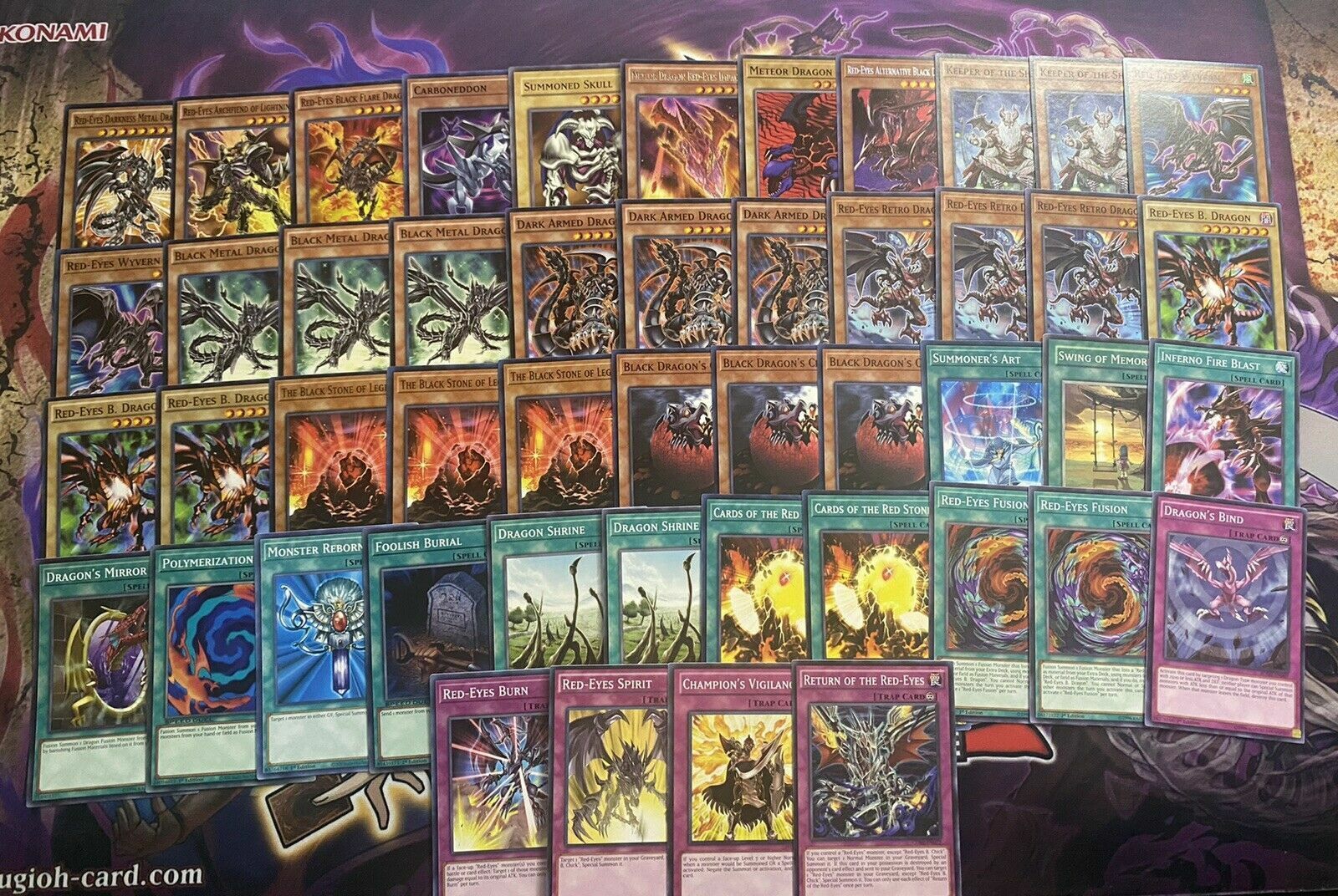 black eyes red dragon deck