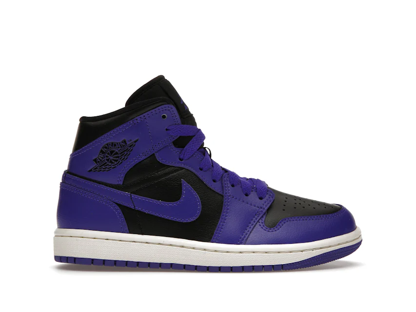 black purple air jordan