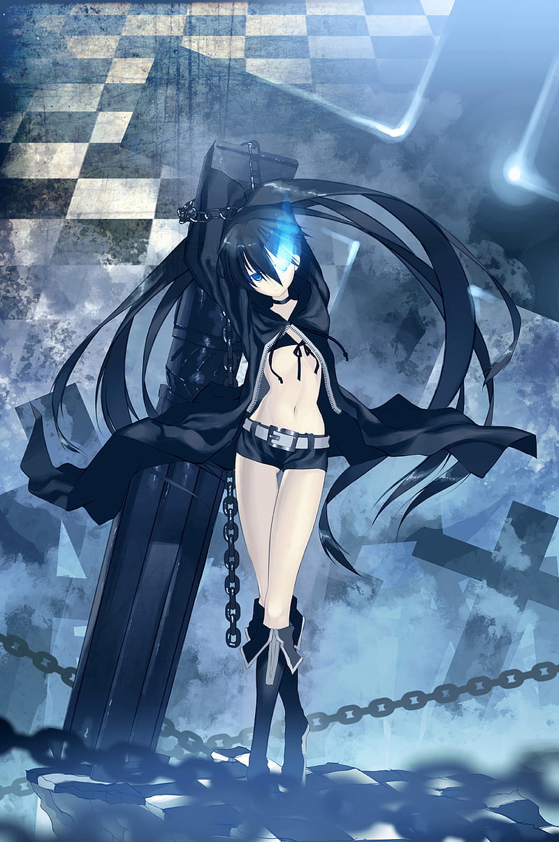 black rock shooter wallpaper iphone