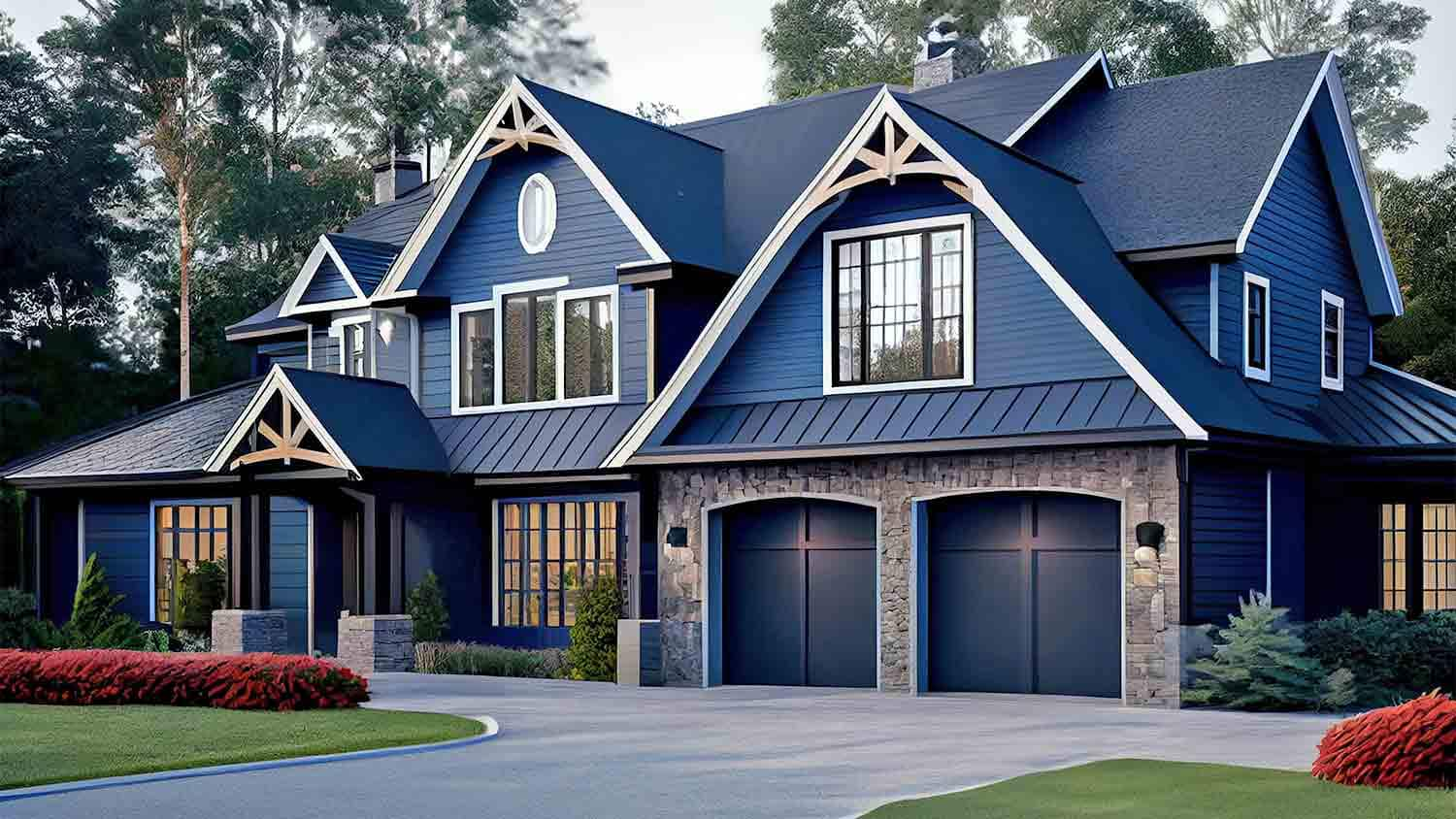 blue vinyl siding colors