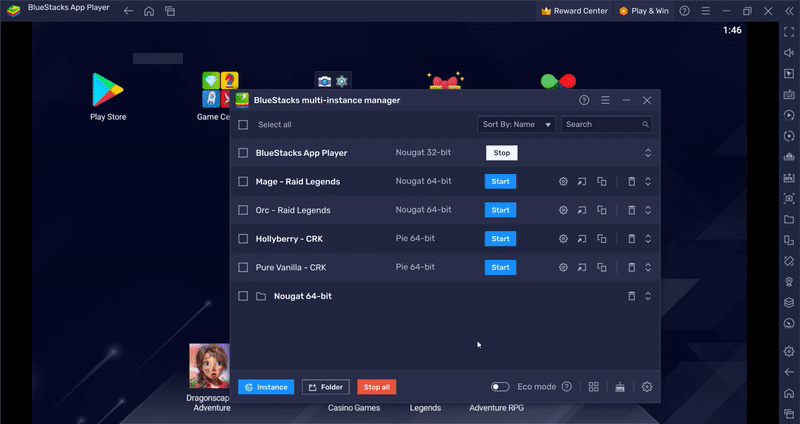 bluestacks multi instance manager