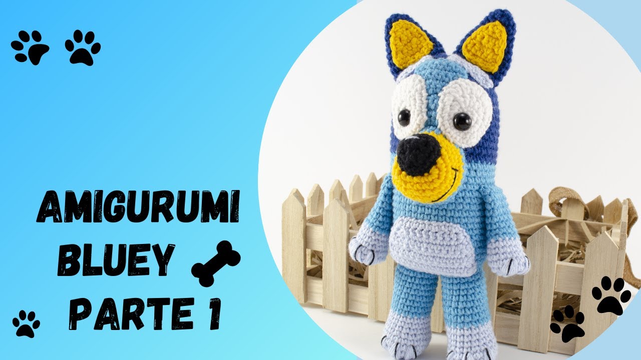 bluey amigurumi patrón gratis