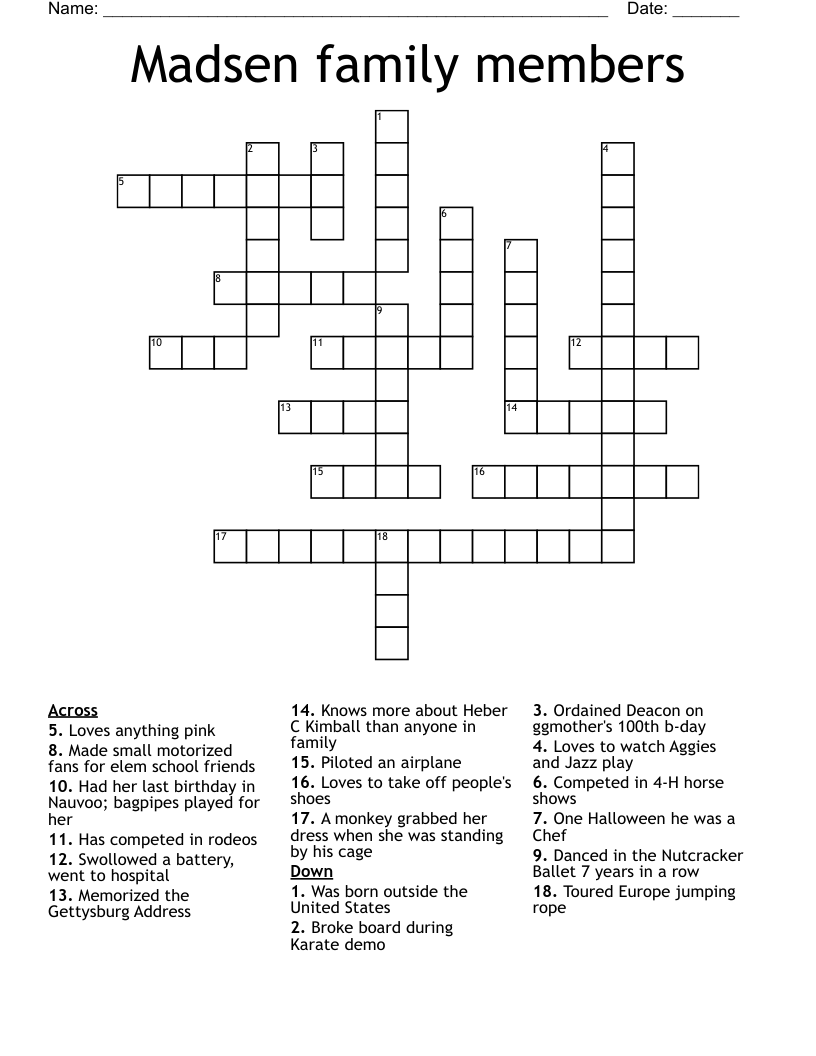 board member crossword clue