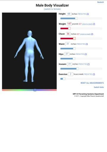 body visualizer male