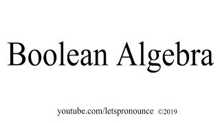 boolean pronunciation