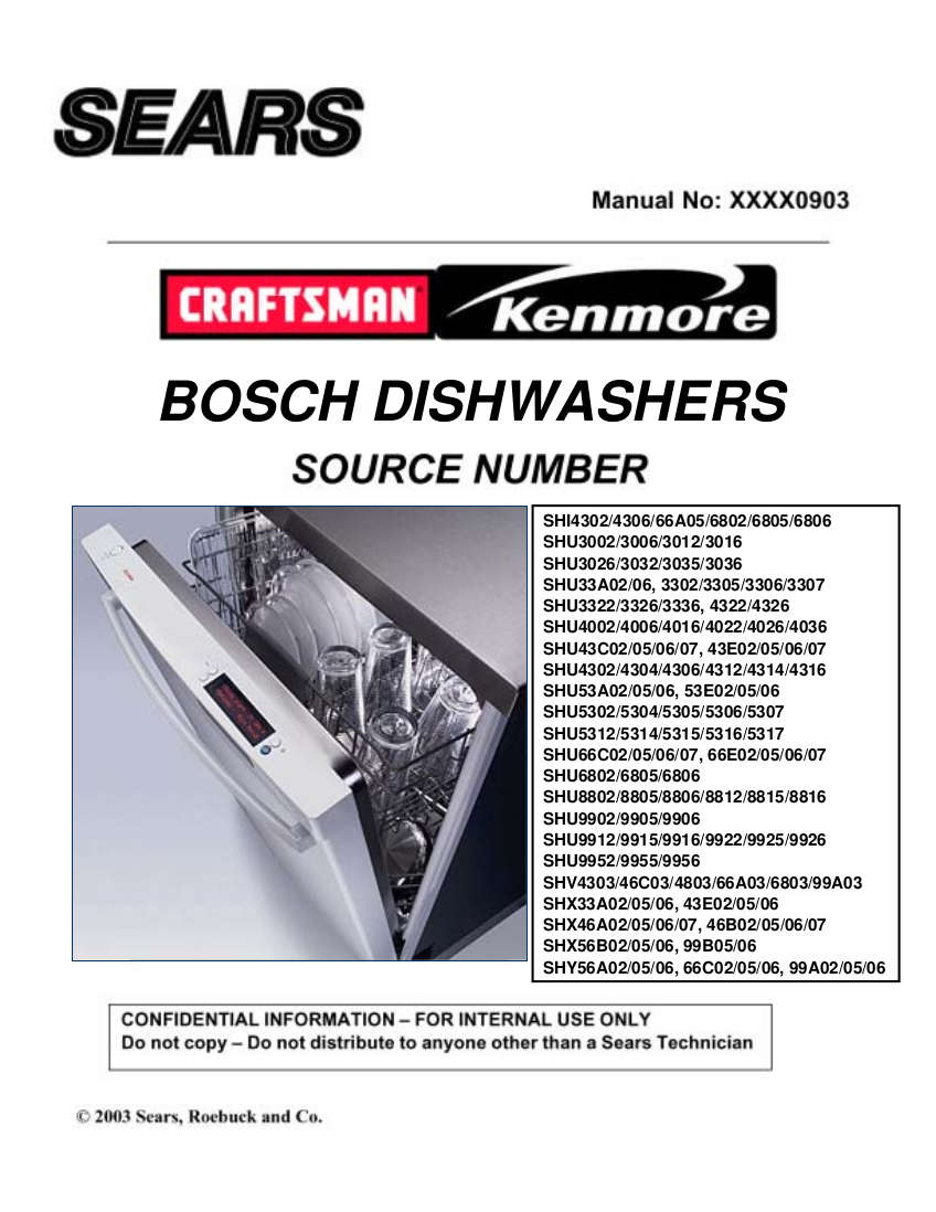 bosch dishwasher maintenance manual