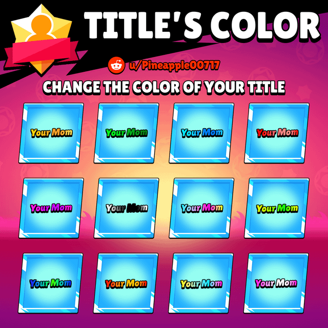 brawl stars change name color