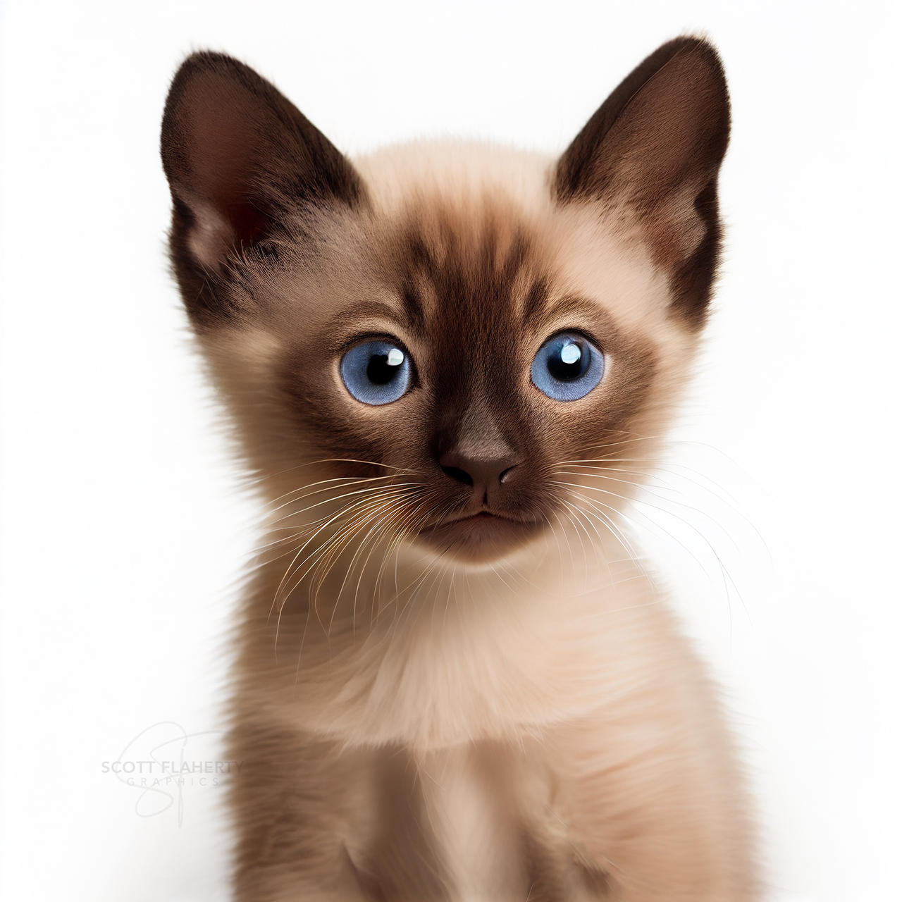 brown siamese kitten