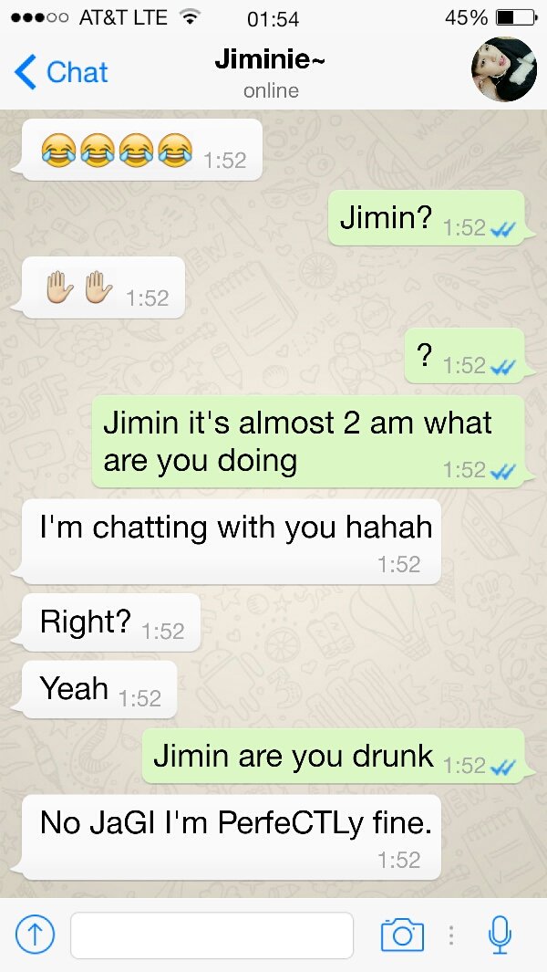 bts jimin whatsapp number