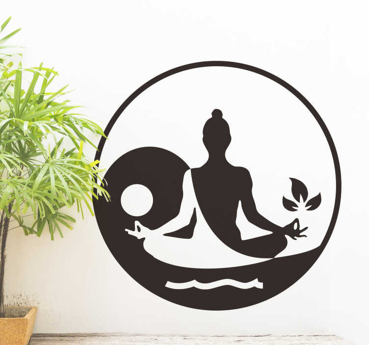 buddha wall art stickers