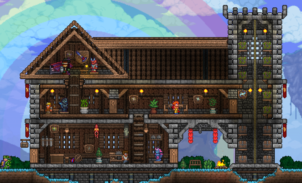 builds terraria