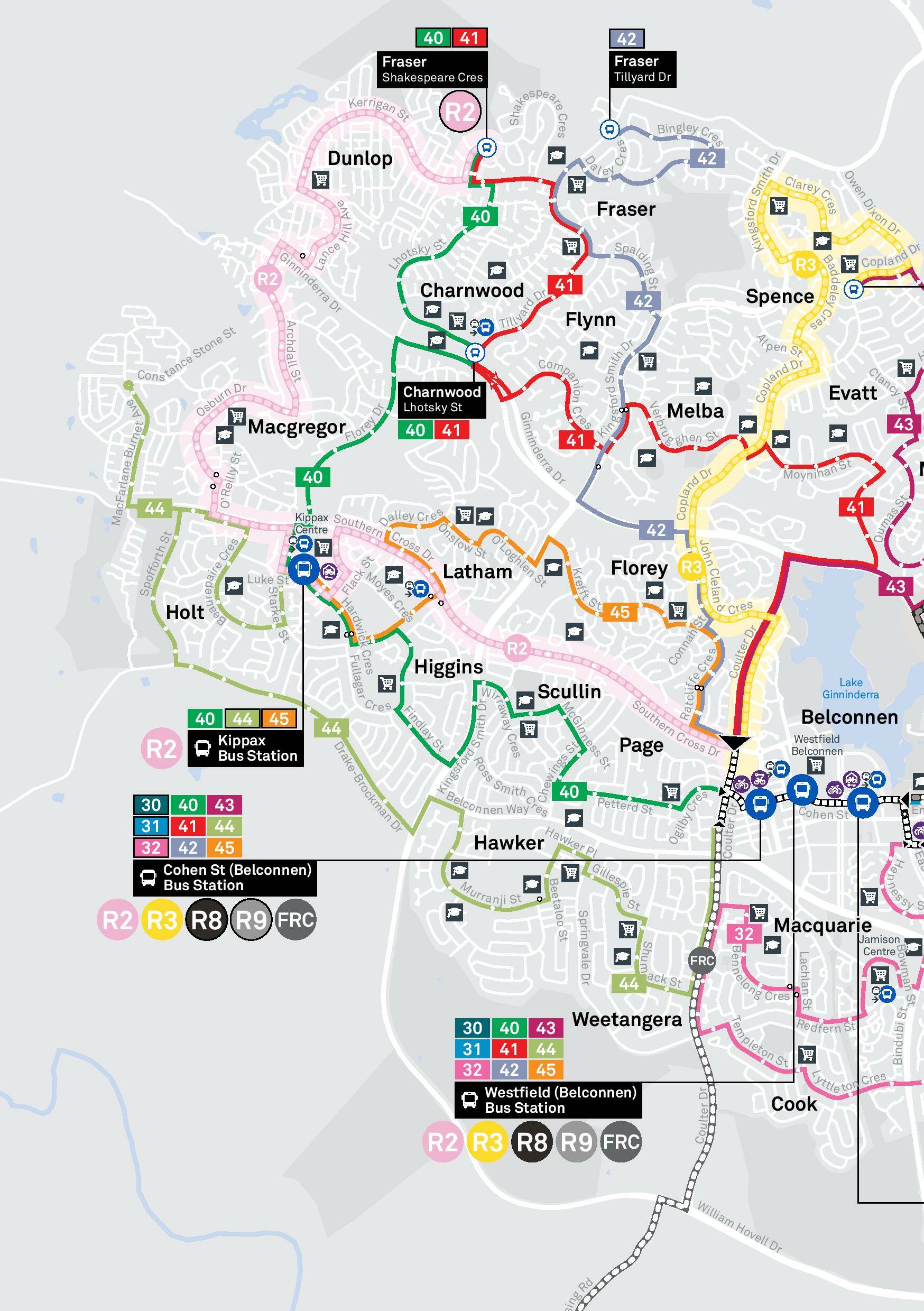 bus timetable canberra