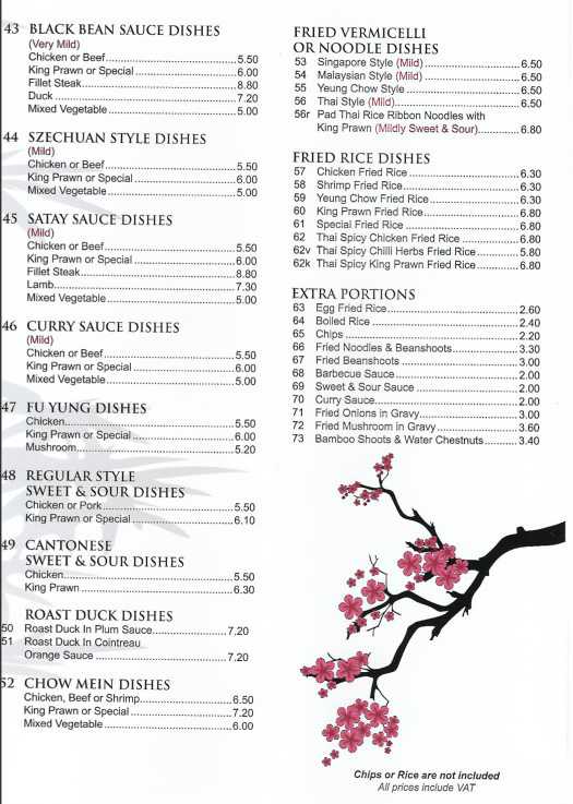 hong kong super cook menu