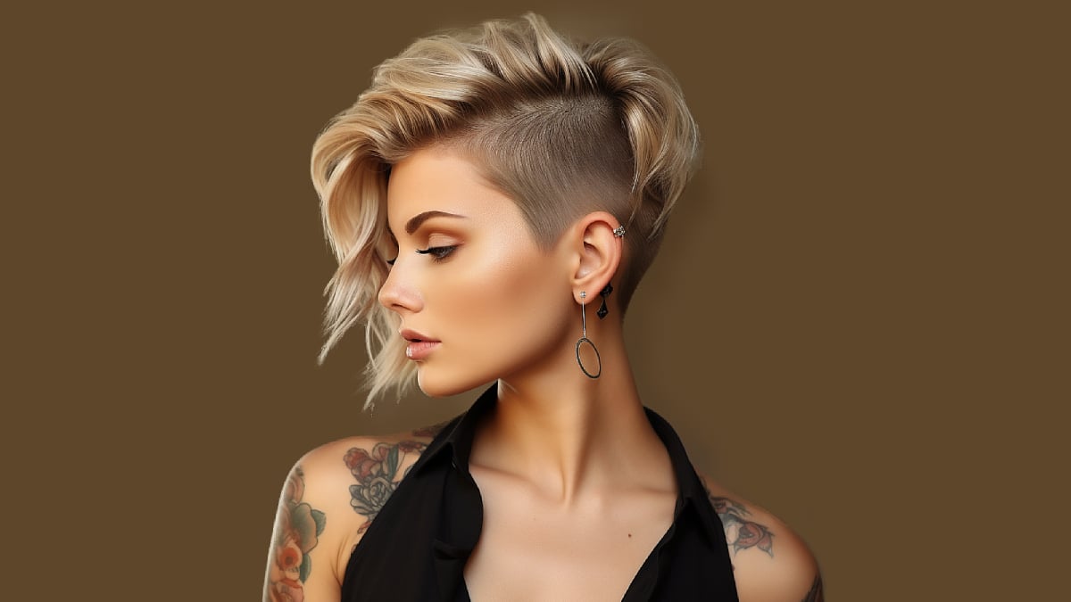 undercut hairstyle women long