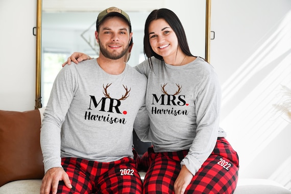 pijamas de parejas navideñas