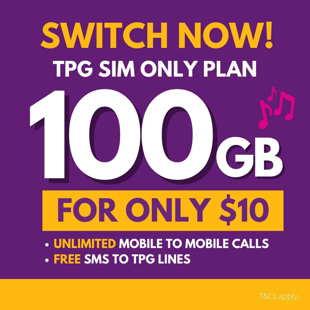 tpg sim only mobile plans