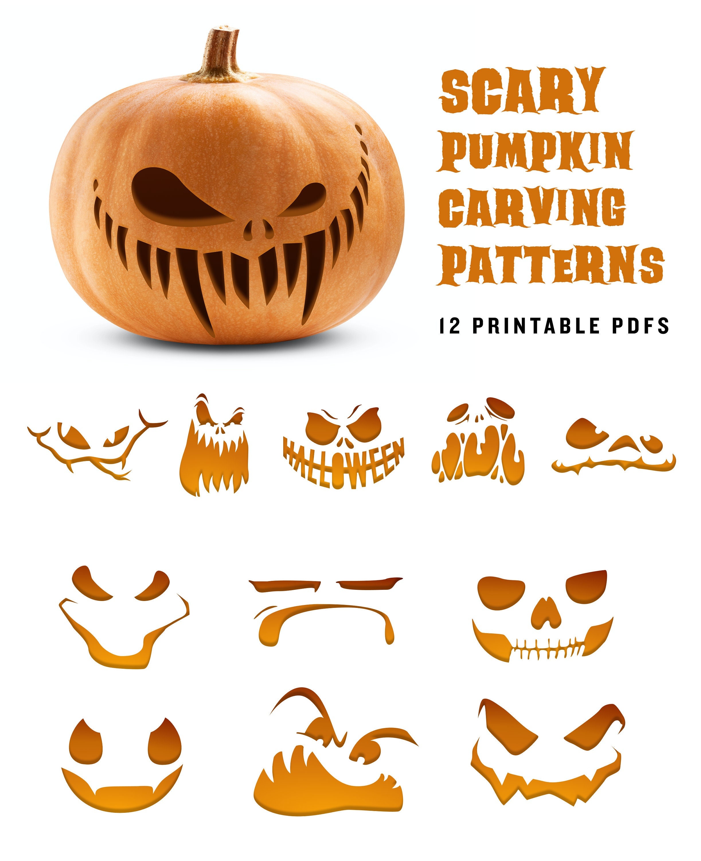 scary pumpkin carving designs