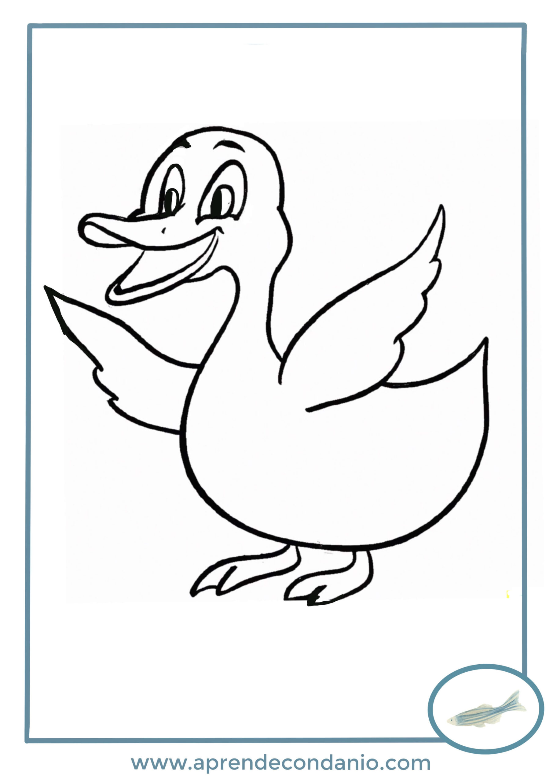 dibujos para colorear pato