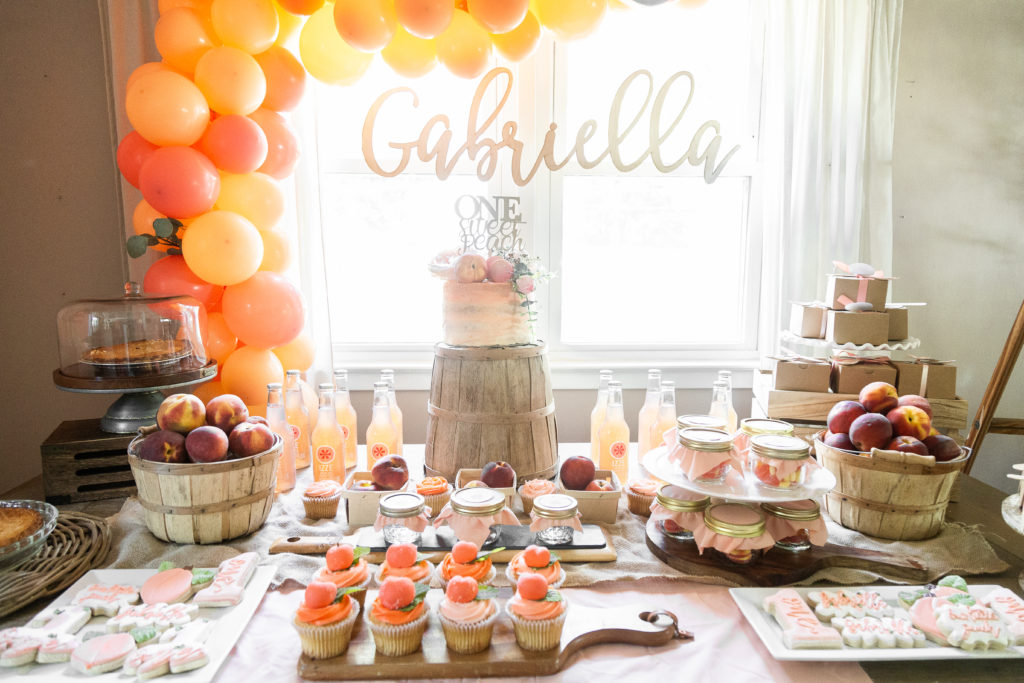 one sweet peach birthday decorations