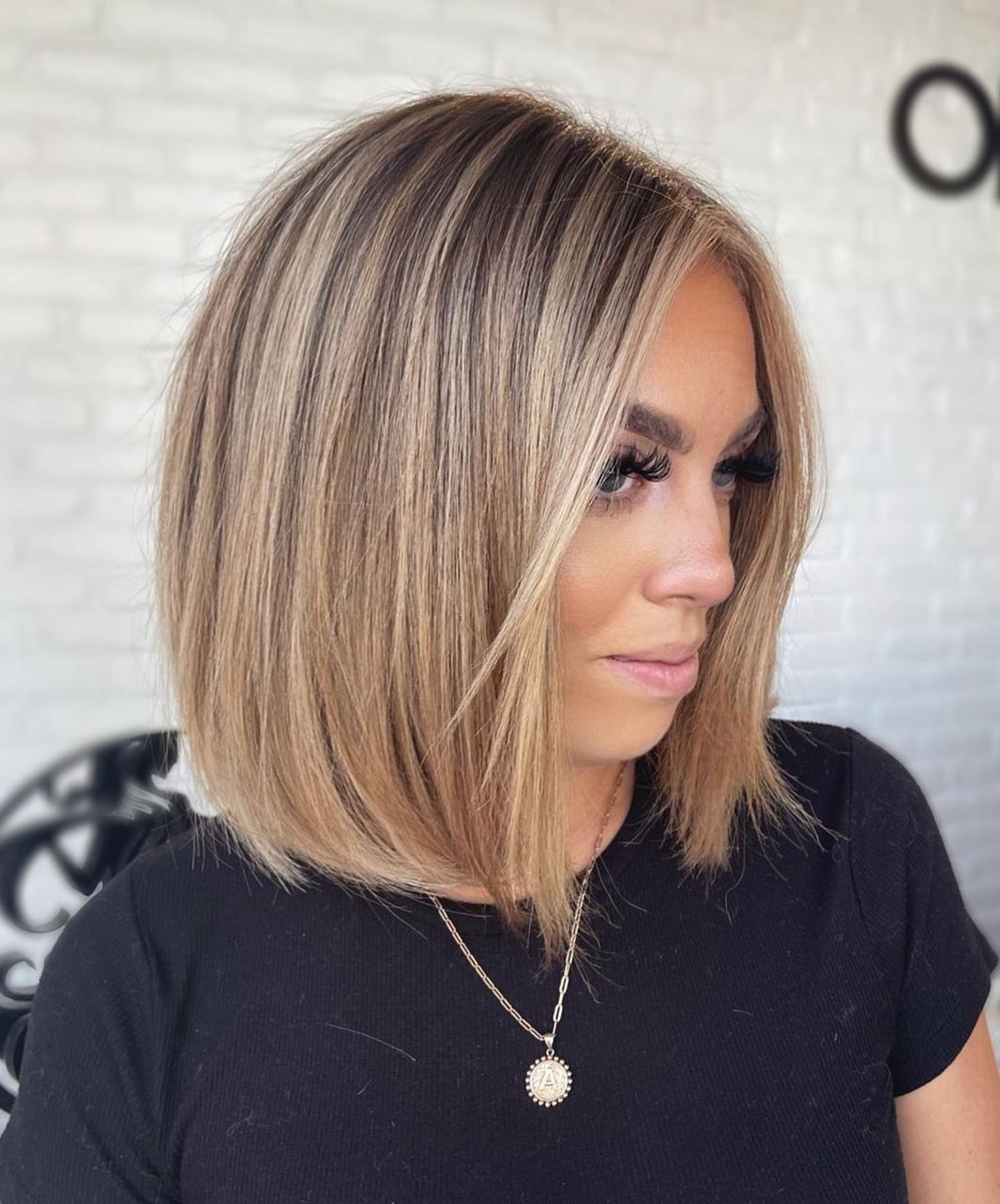 blonde balayage bob