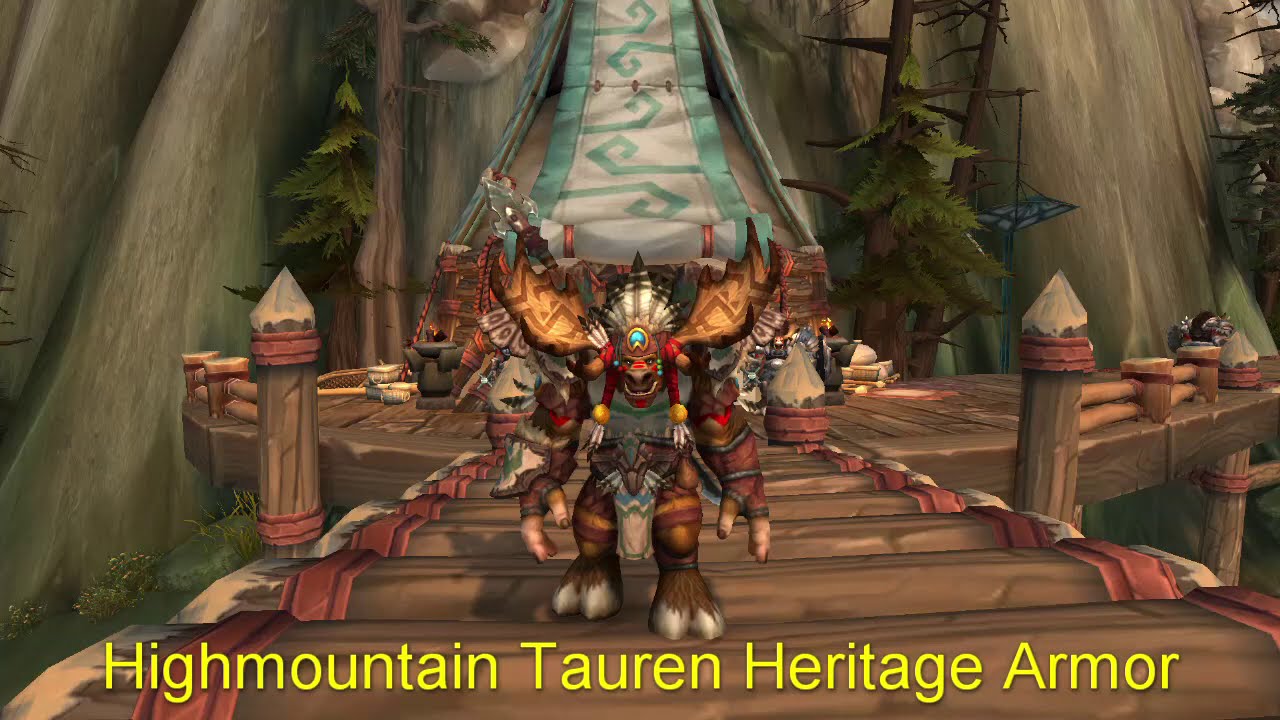 highmountain tauren heritage armour