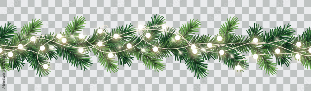 xmas garland clipart