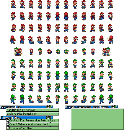 mario sprite sheet