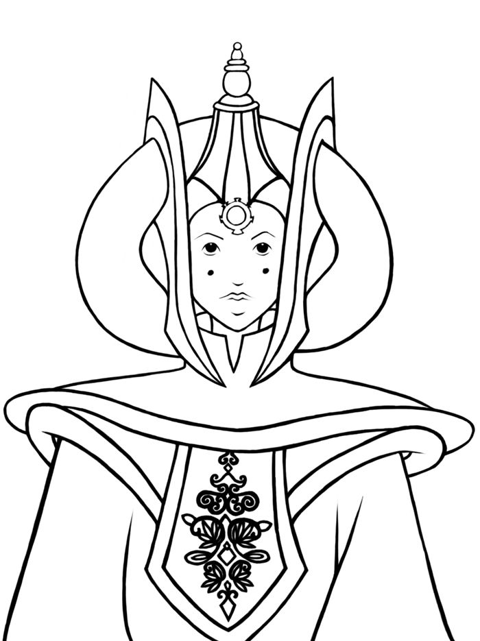 padme amidala coloring pages