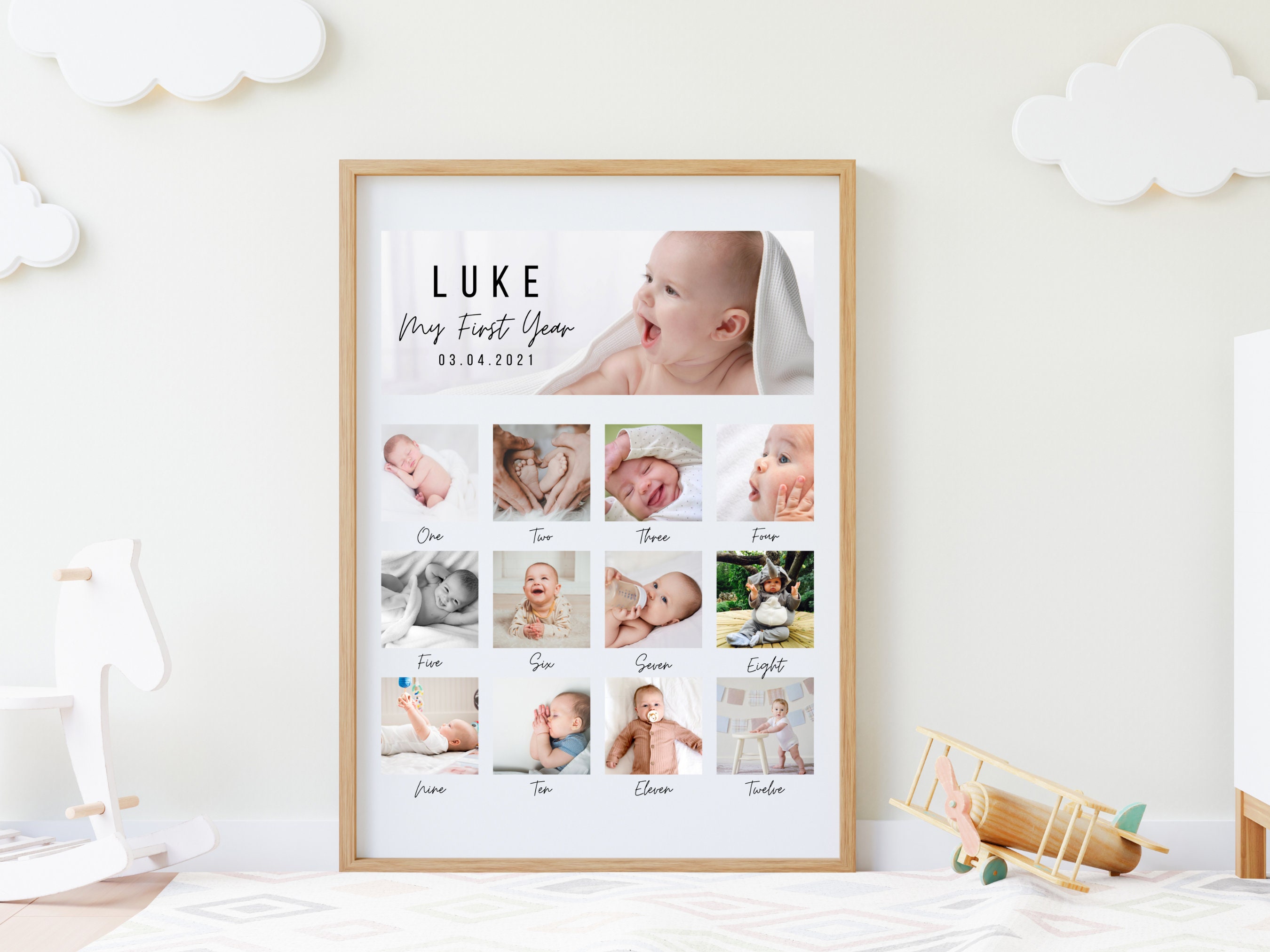 12 month photo frame