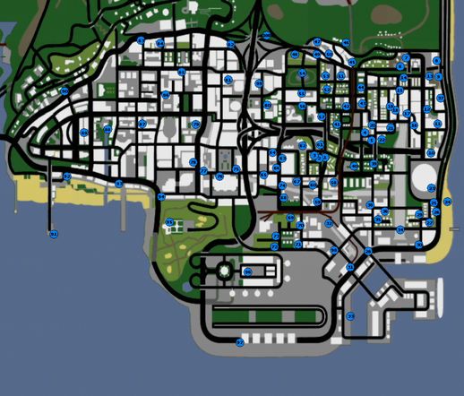 fotografias gta san andreas mapa