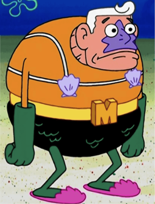 spongebob mermaid man