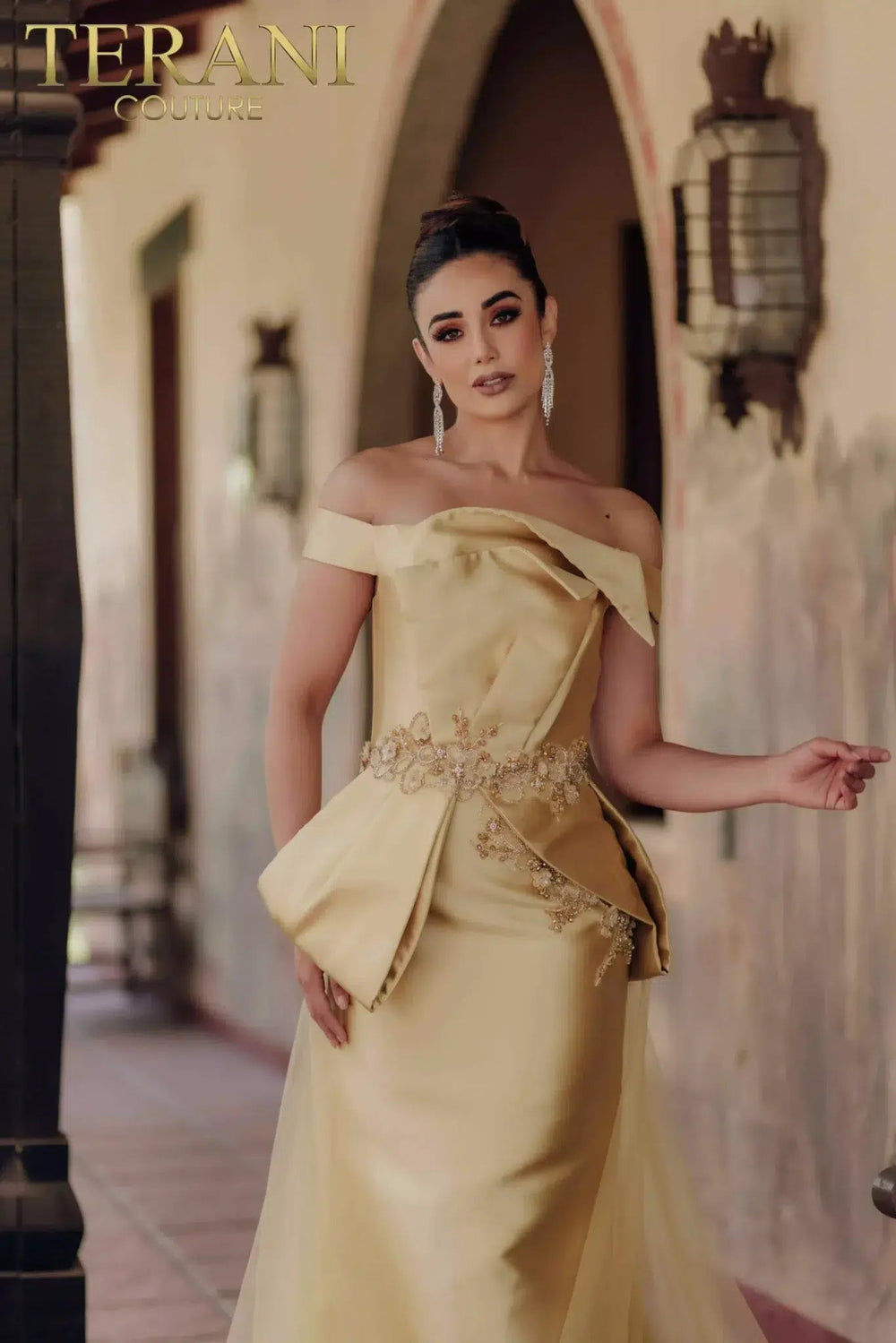 terani couture gold dress