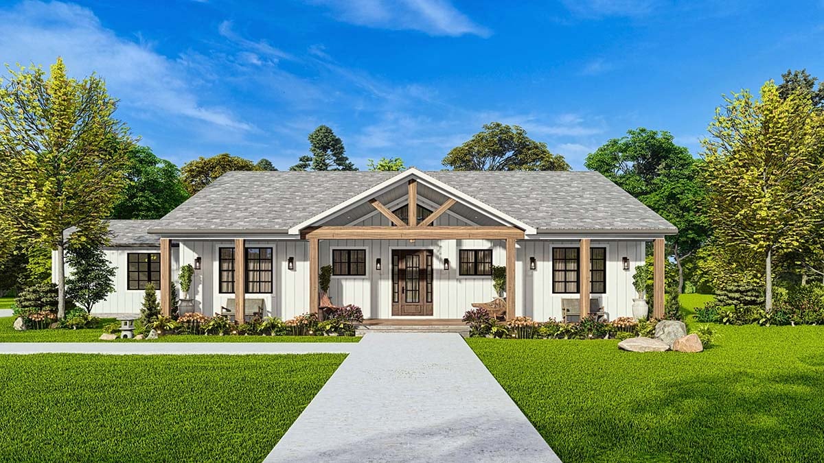 ranch style porch