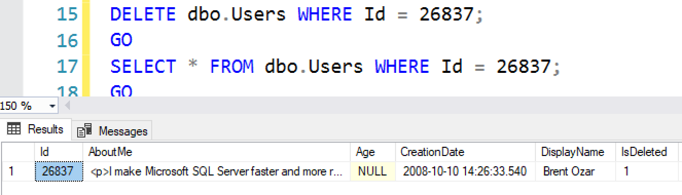 delete from sql server