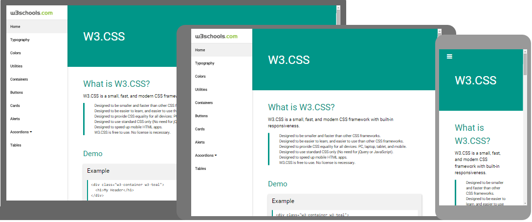 w3 school css