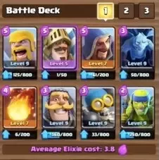 best deck for arena 4 spell valley