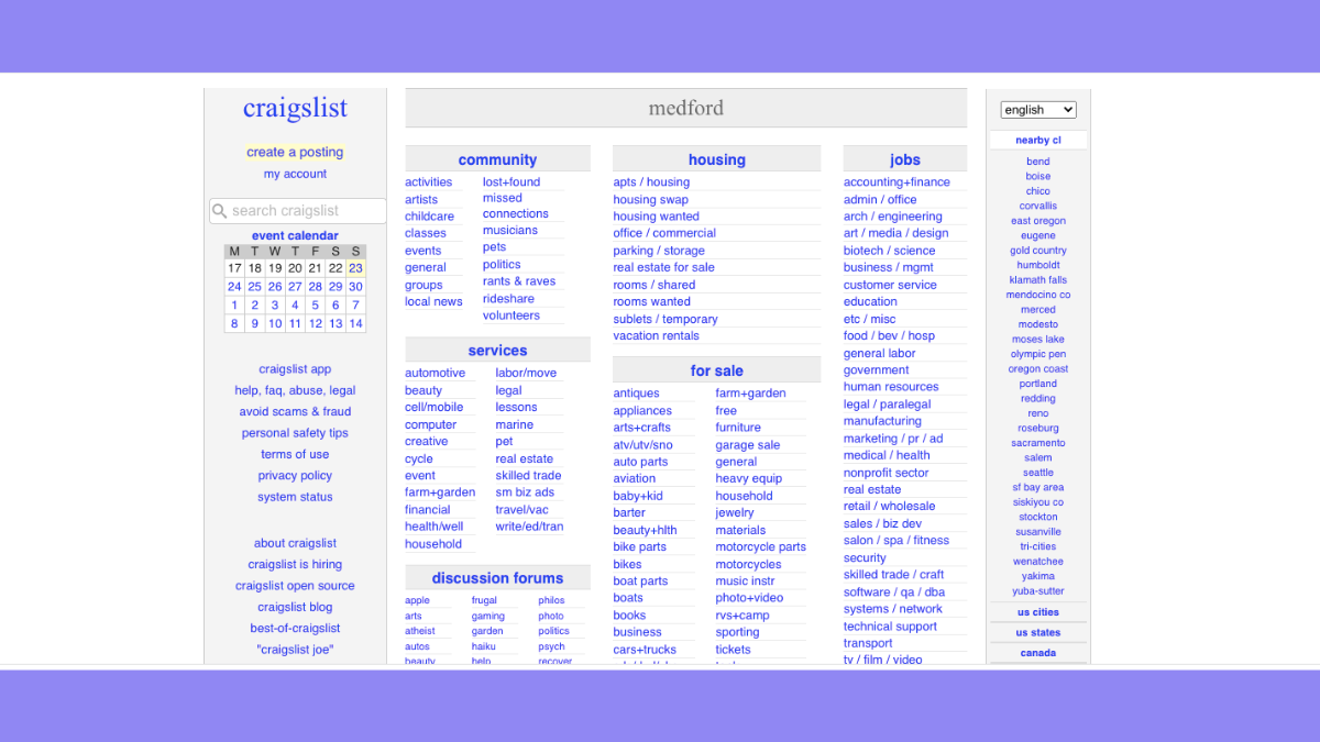 medford craigslist