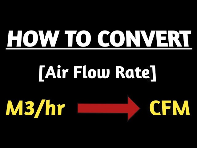 cubic meter per minute to cfm