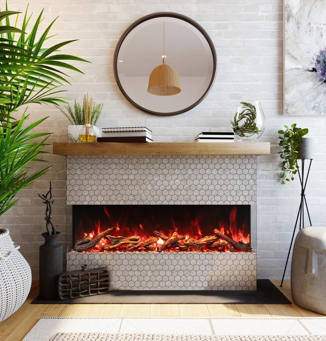 electric fireplace thin