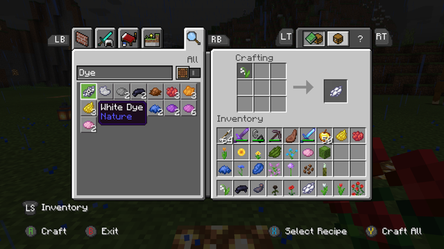 how to get white dye minecraft