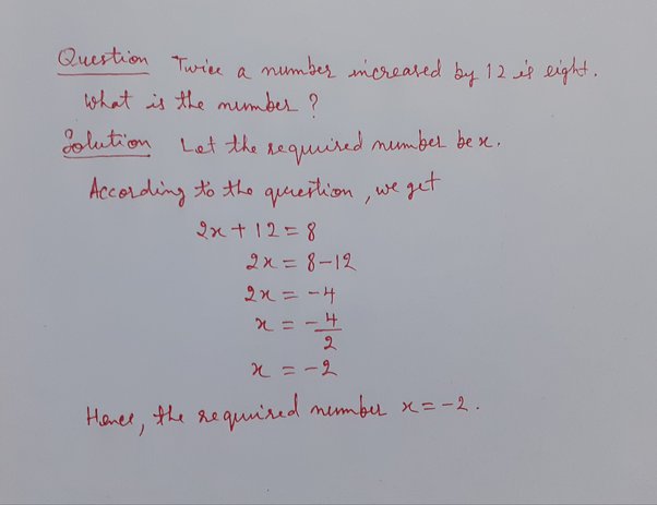 thrice a number in mathematical expression