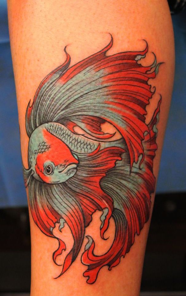 betta fish tattoo