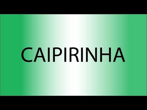 caipirinha drink pronunciation