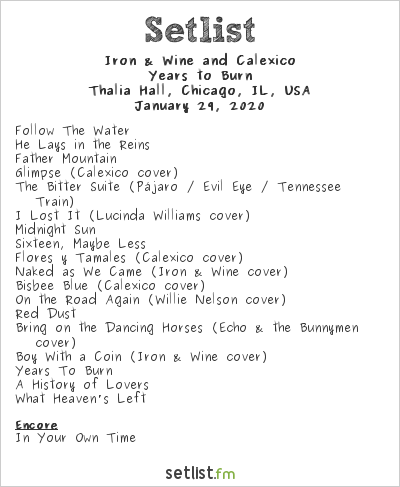 calexico setlist