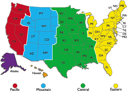 california time zone