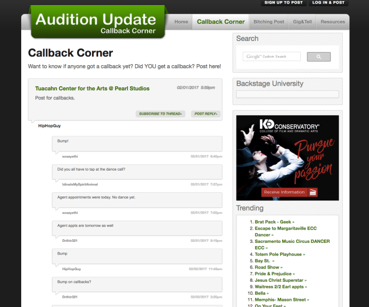 callback corner